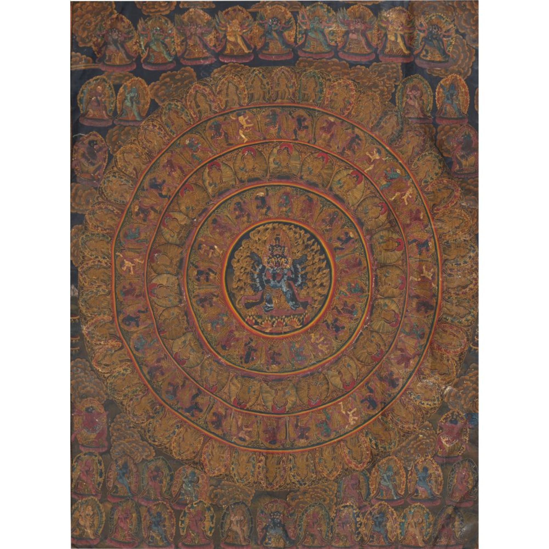 A thangka of Vajrabhairava