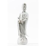 A blanc-de-Chine figure of Guanyin