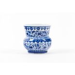 A Ming style blue and white leys jar, zhadou