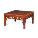 A Chinese hardwood low table