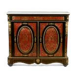 A low Boulle style Napoleon III cabinet