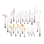 A cutlery set for 12