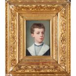 Charles Baptiste Schreiber (1845-1903) A portrait of a boy