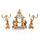 A Louis XVI style garniture