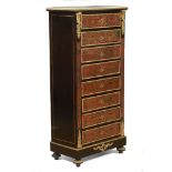 A fall front Boulle style Napoleon III desk