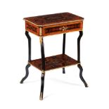 A Napoleon III sewing table