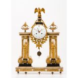 An Empire portico clock