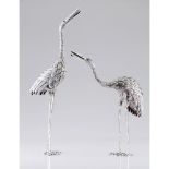 A pair of cranes