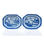 A pair of serving platters
