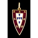 A pendant with Portugal's armorial shield