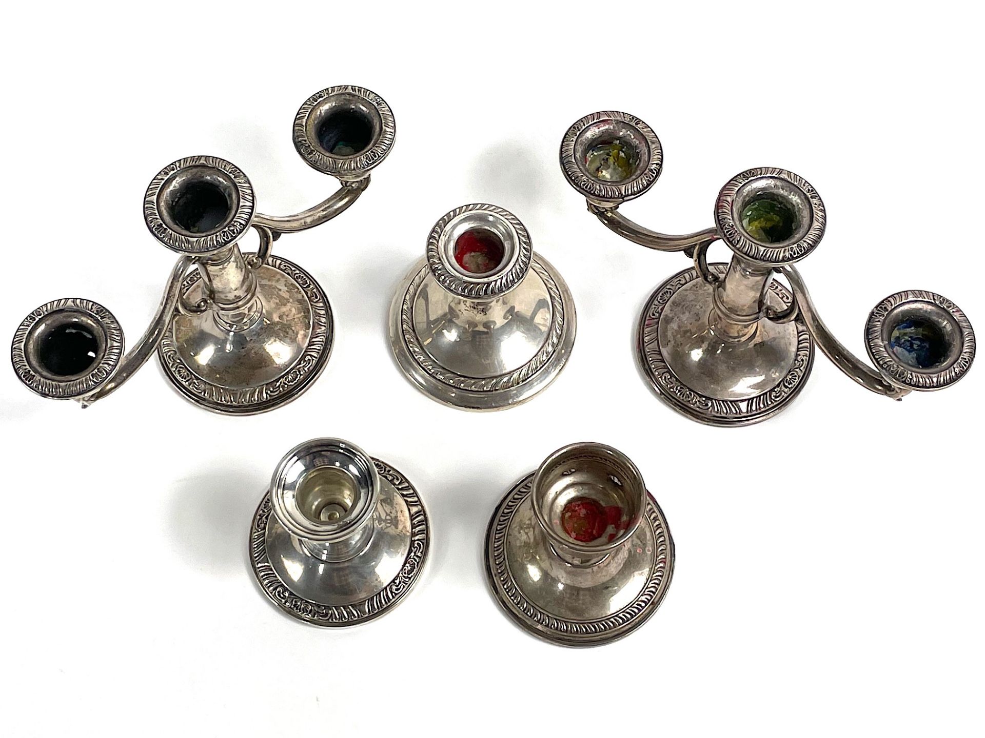 Lot of 5 candleholders - Image 2 of 16