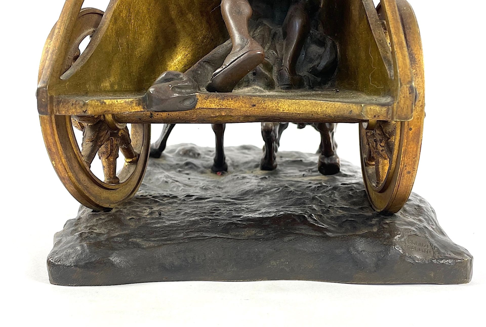 GUISEPPE FERRARI Bronzeskulptur 'Römischer Streitwagen' - Bild 24 aus 24