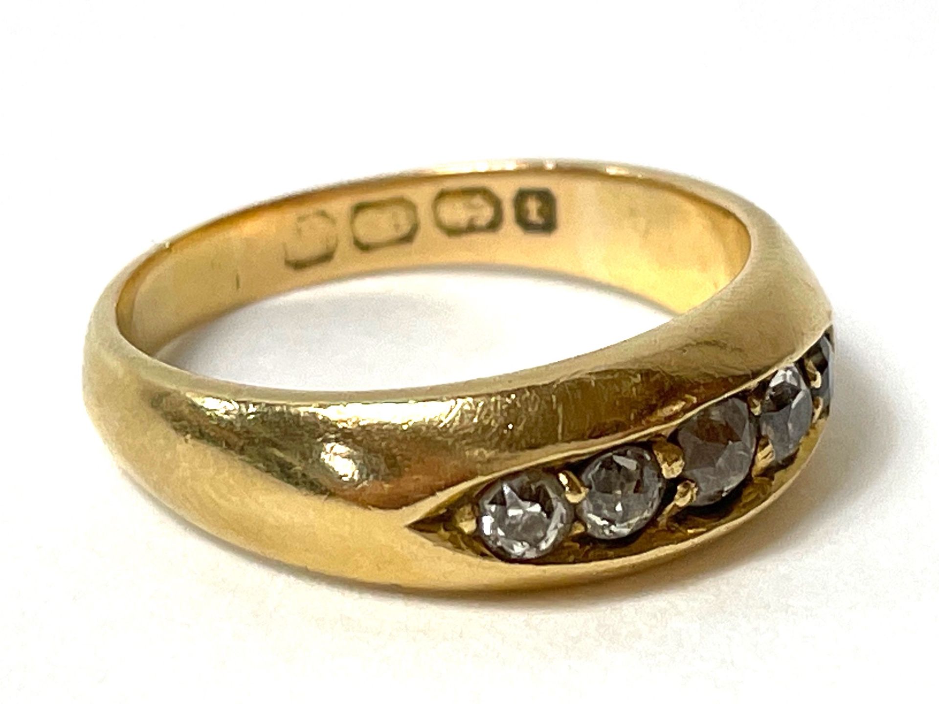 Antiker Ring mit Diamantrosen - Bild 4 aus 6