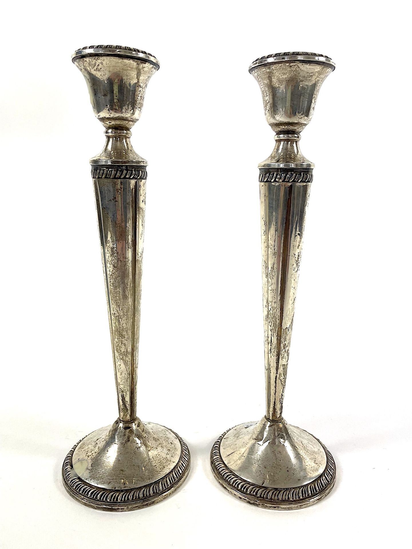 2 candlesticks in 925 silver