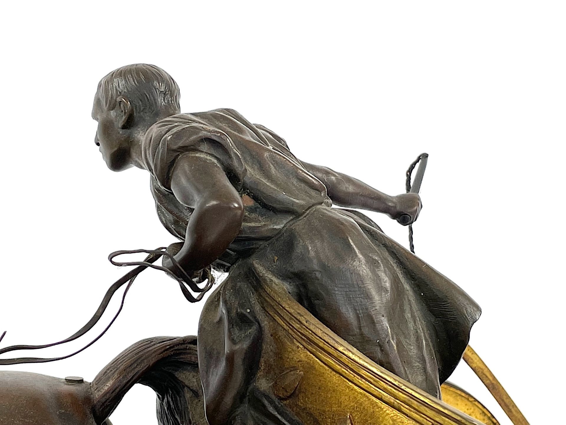 GUISEPPE FERRARI Bronzeskulptur 'Römischer Streitwagen' - Bild 17 aus 24