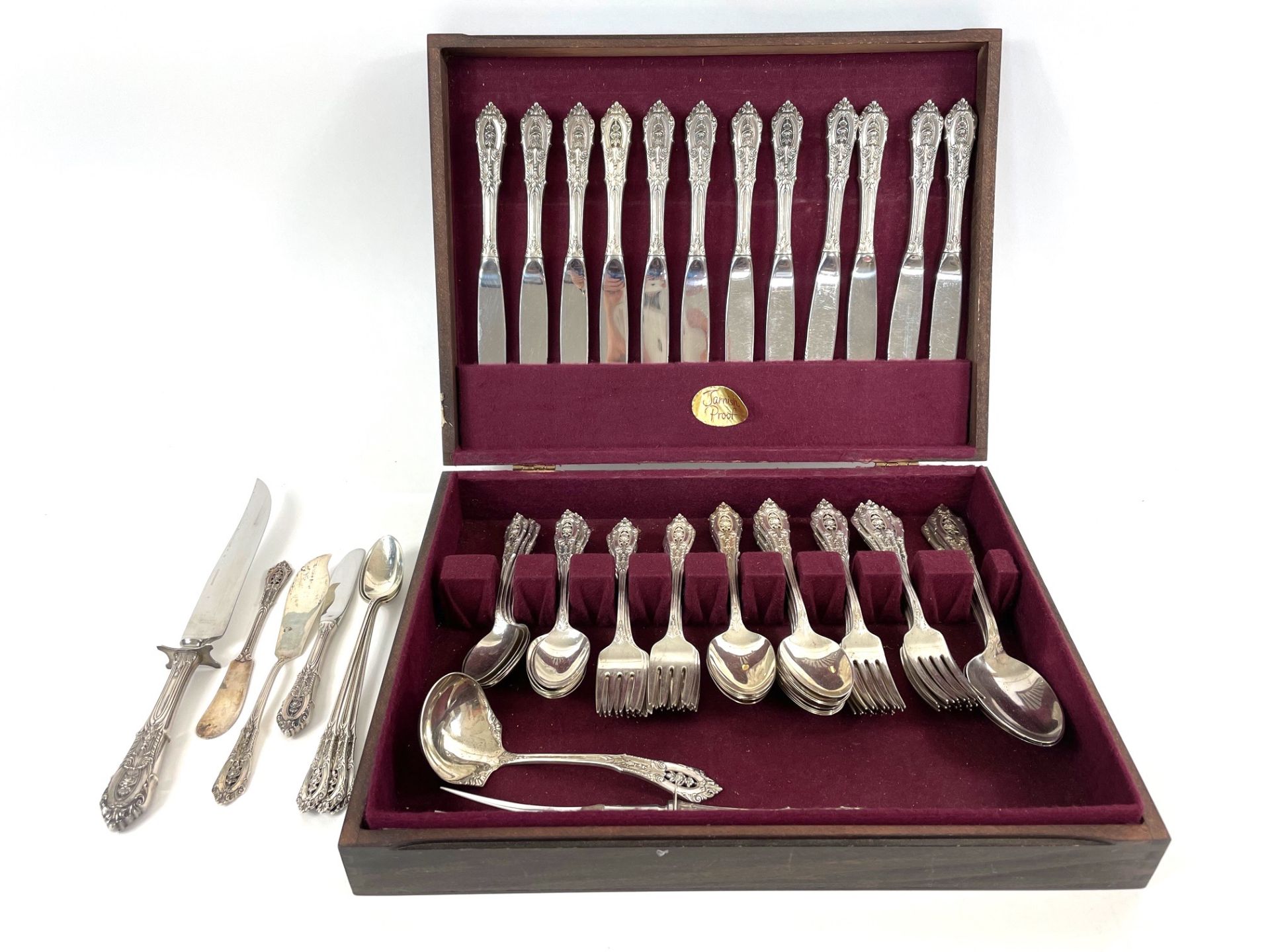 Cutlery set 'Rosepoint' sterlingsilver