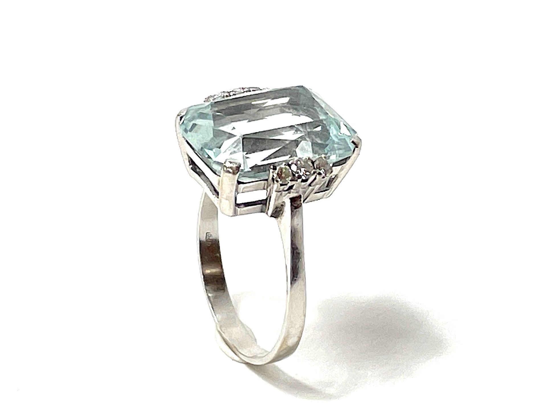 Aquamarine ring - Image 5 of 5