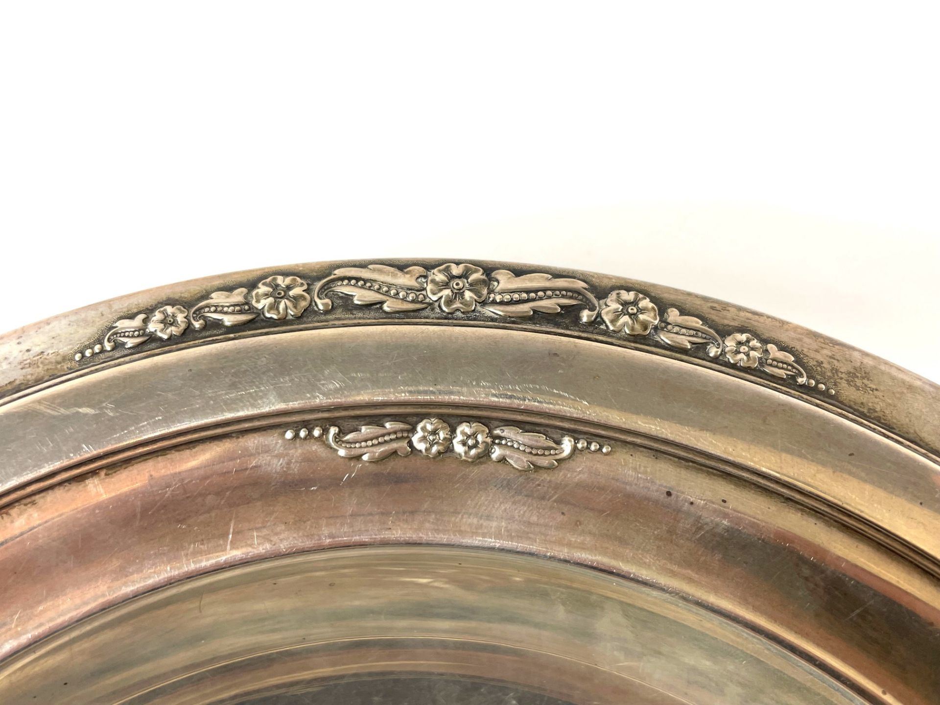 Bowl in 925 silver with floral decoration - Image 3 of 6