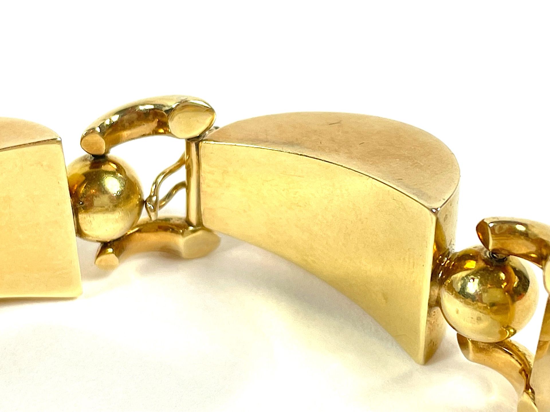 Bracelet handmade 14  k / rose gold/gold - Image 3 of 4