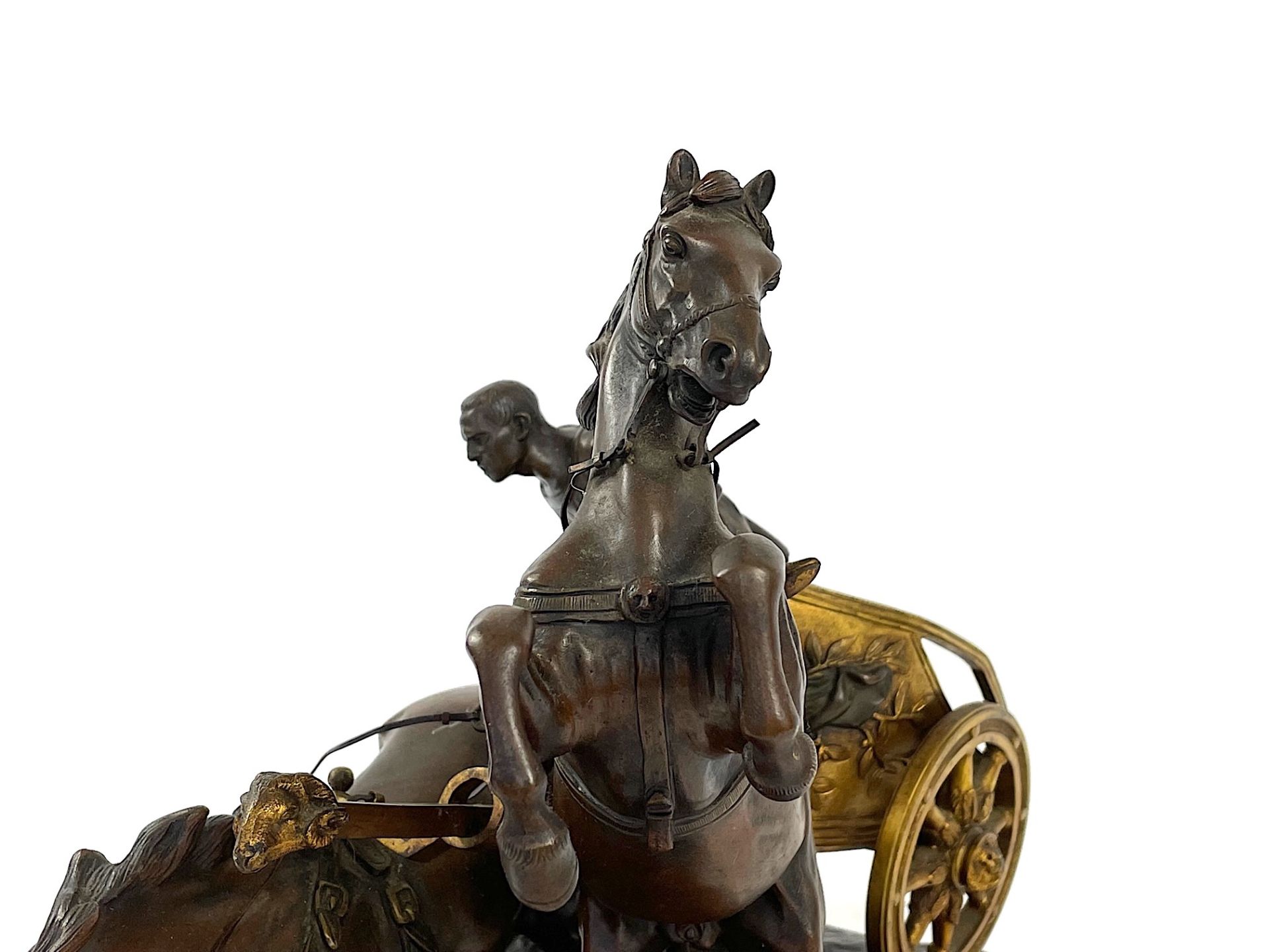GUISEPPE FERRARI Bronzeskulptur 'Römischer Streitwagen' - Bild 10 aus 24