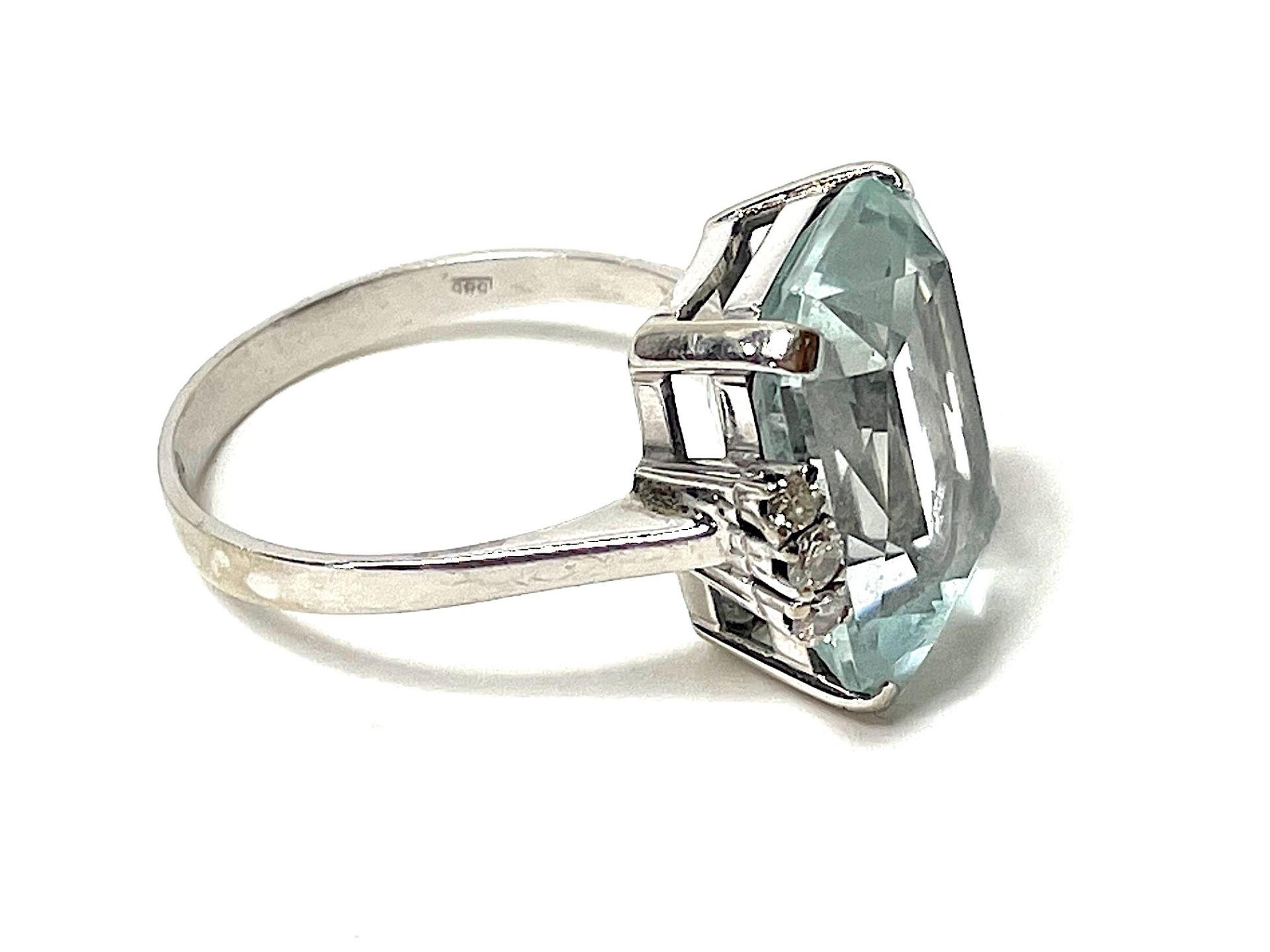 Aquamarine ring - Image 4 of 5