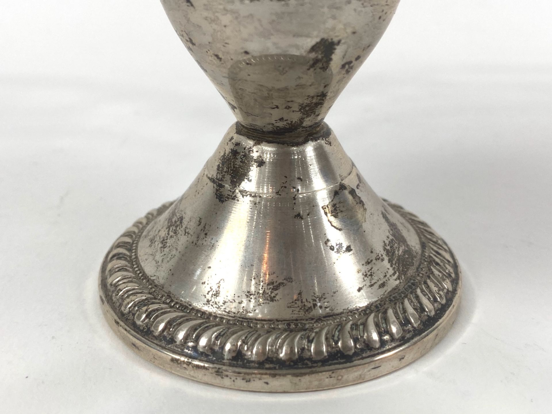 Candlestick 925 silver with glass top - Image 4 of 6