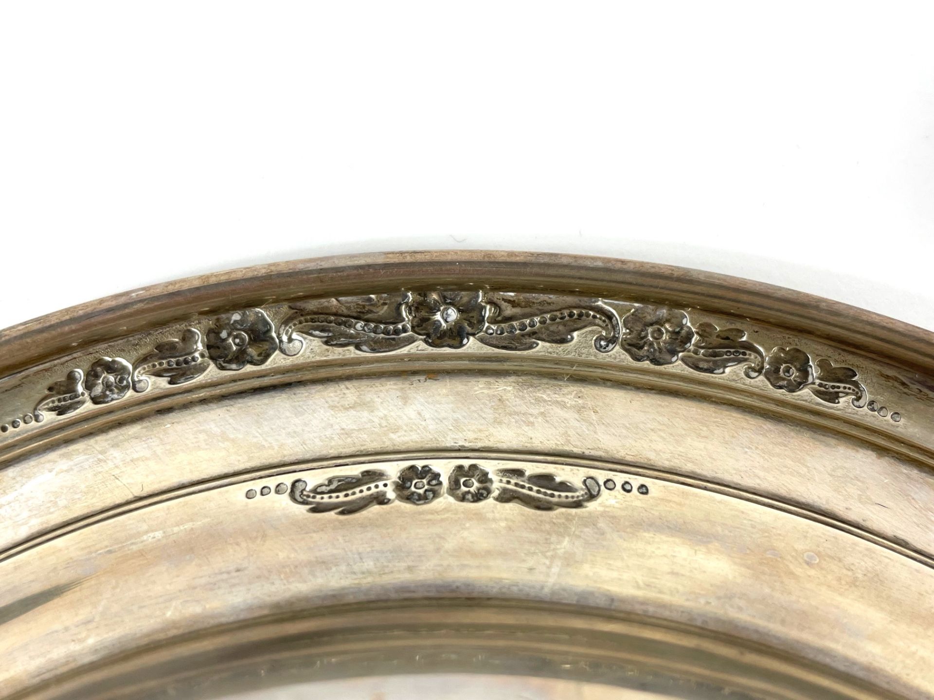 Bowl in 925 silver with floral decoration - Image 5 of 6