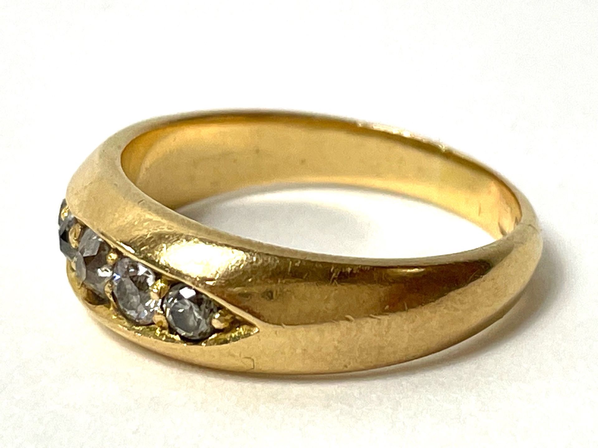 Antique ring with rose-cut diamonds - Image 3 of 6