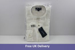 Eton Men's Linen Shirt, Slim Fit, White, Size M, 39/15½