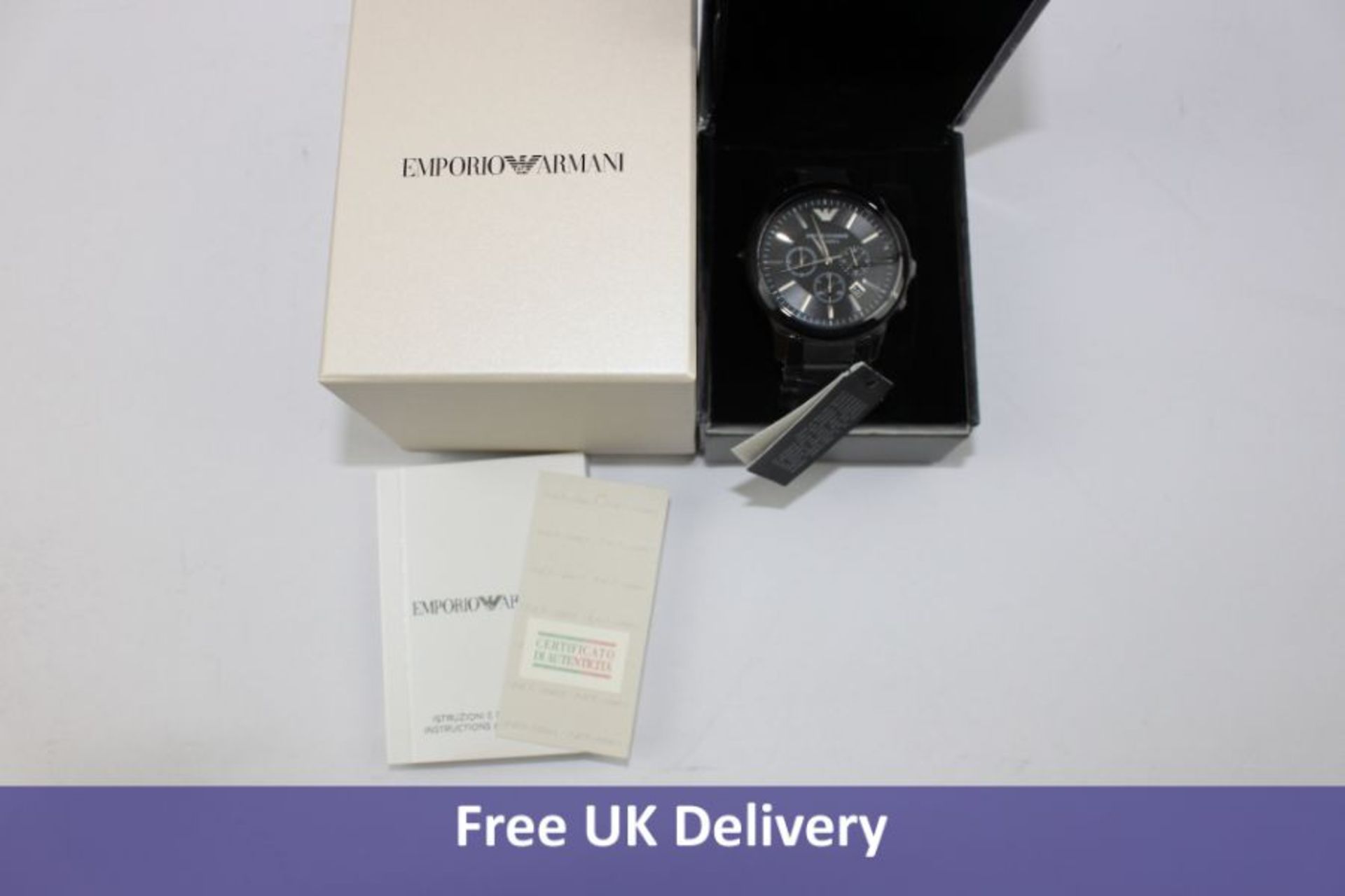 Emporio Armani Men's Chronograph Watch AR5905, Black