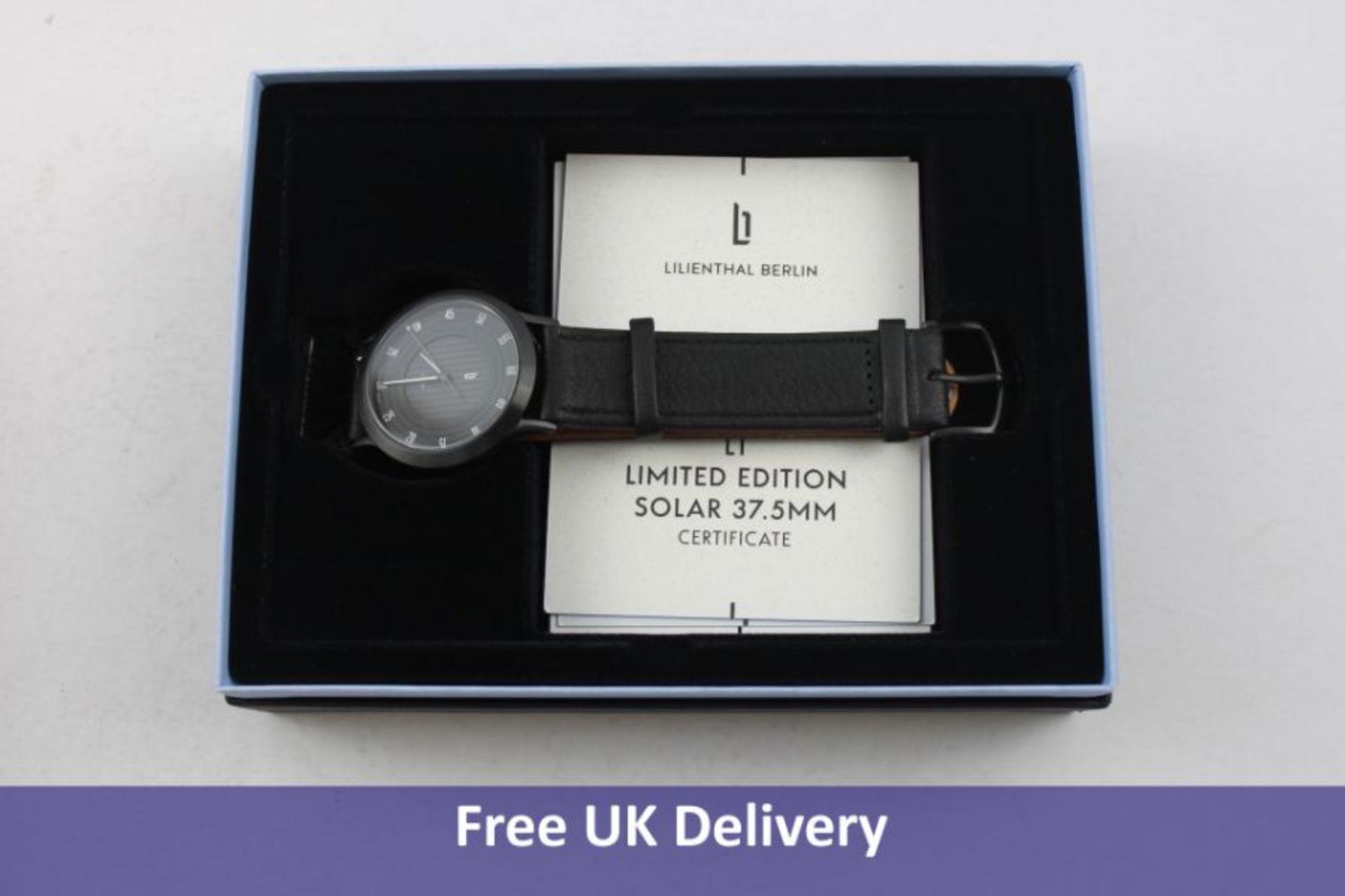 Lilienthal Berlin L1 Men's Limited Edition Solar Watch, Black