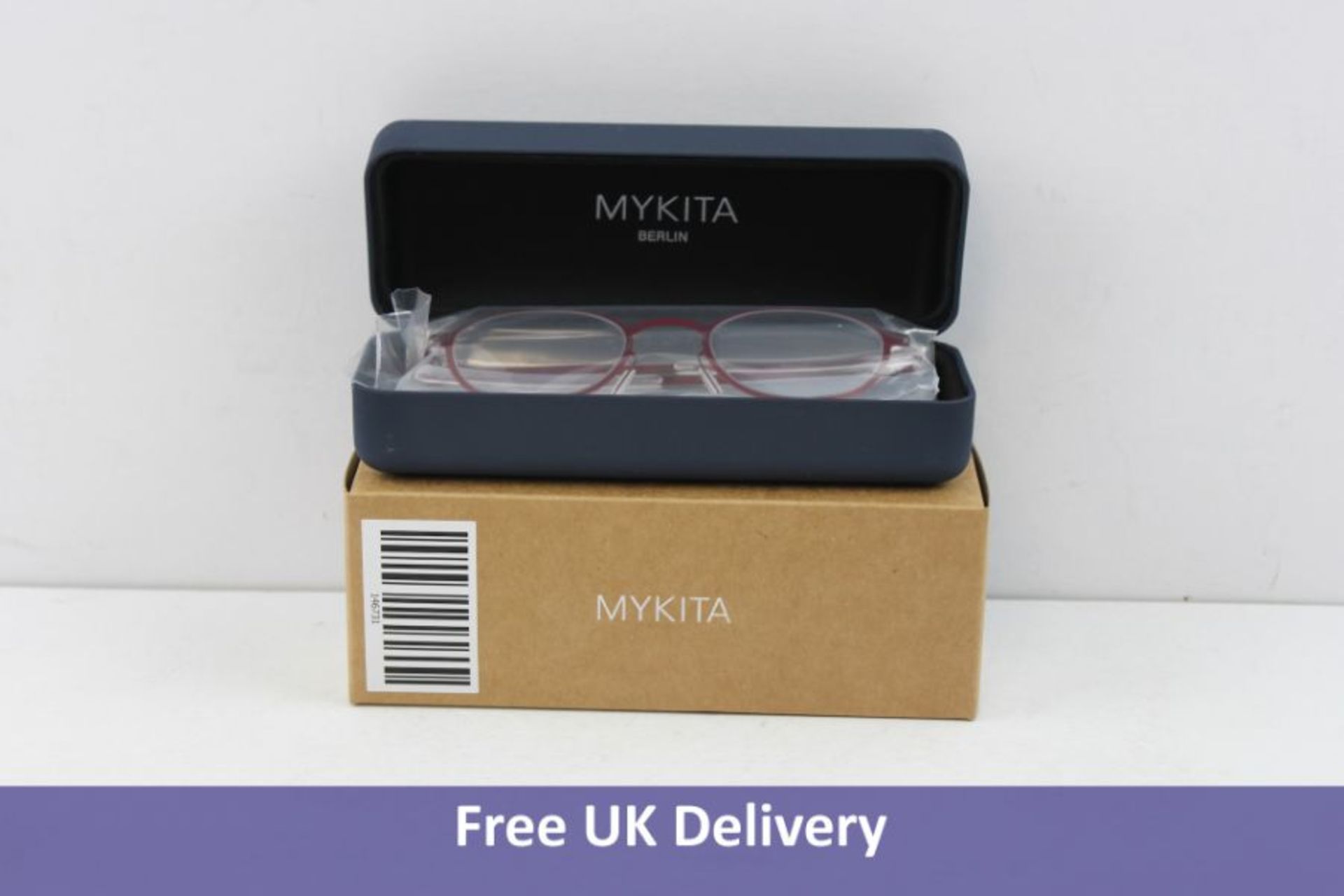 Mykita Unisex Glasses, Cranberry and Clear