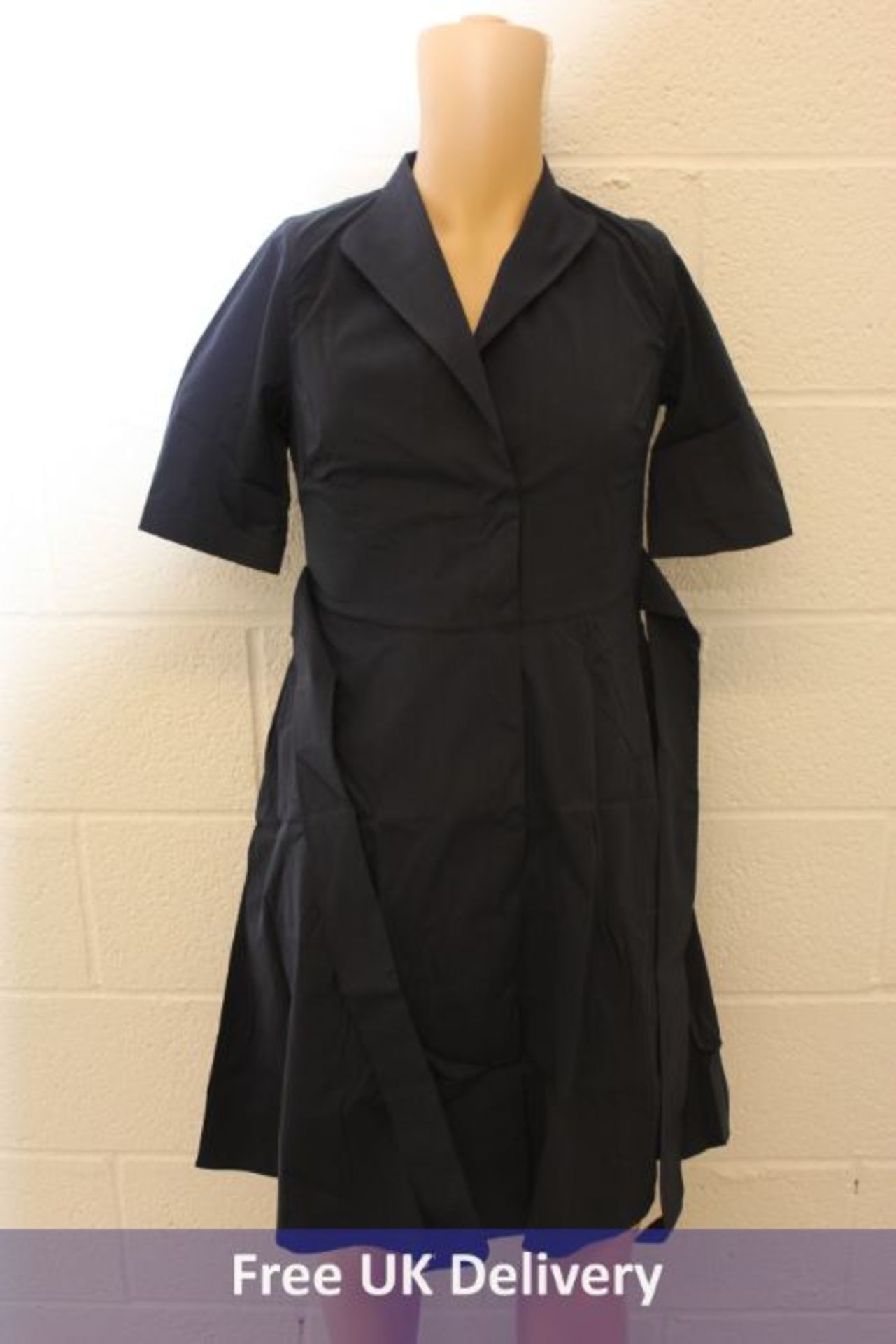 Stenstroms Sofia Wrap Dress, Navy, Size 36