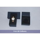 Two Daniel Wellington Items to include 1x Iconic Link Lumine Watch, White, 28mm and 1x Classic Brace