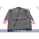 Zone3 Valour Women's Wetsuit, Black/Pink/Teal, Size S-Tall