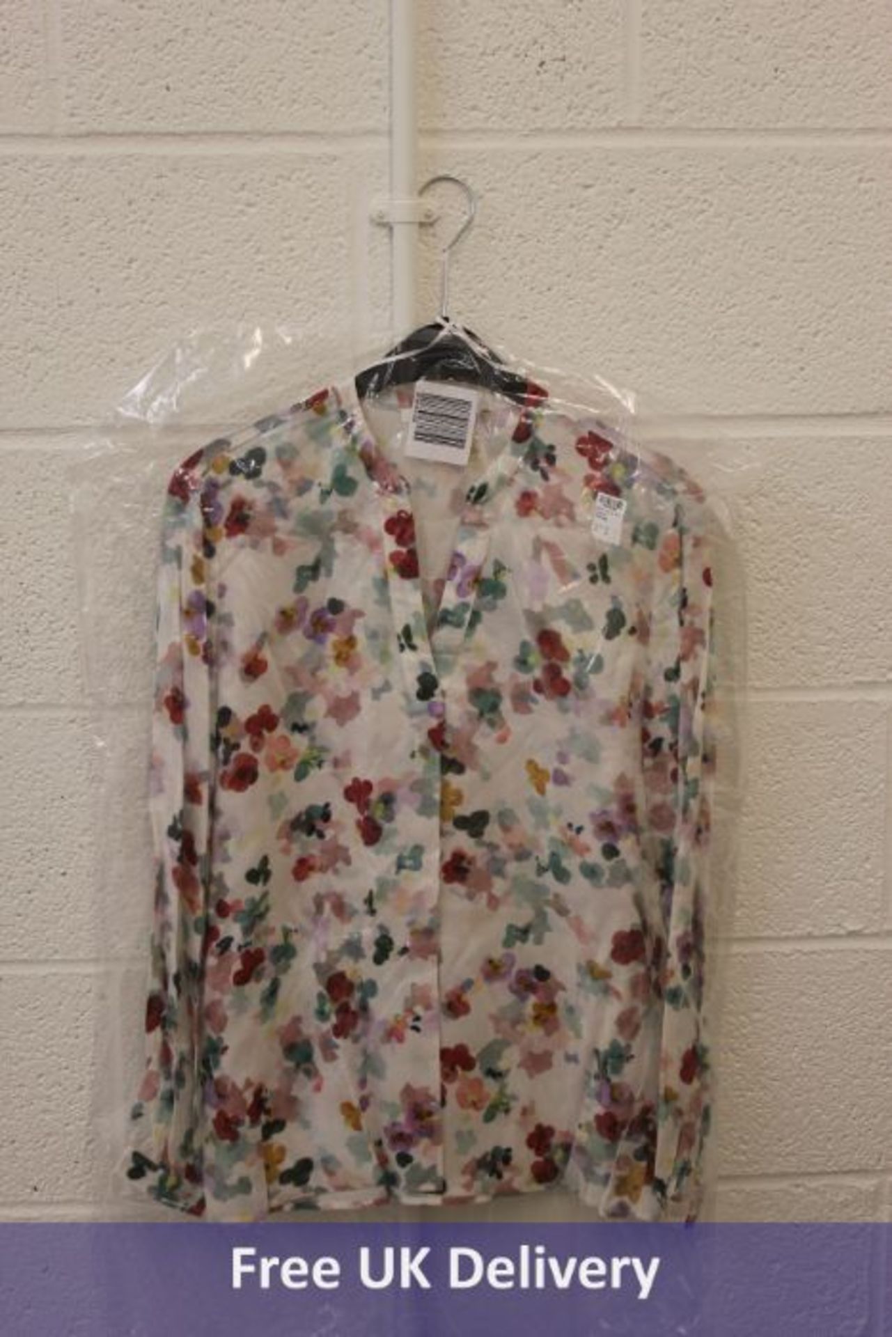 Six Brax Vian Floral Geo Print Tops, White/Multi to include 1x 10, 2x 12, 1x 14, 1x 16 and 1 x 18