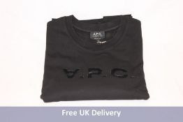 Three A.P.C. VPC Crew Neck Sweatshirt, Black, Size M