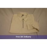 Toteme Monogram Tracksuit Top, Off White, Size 38