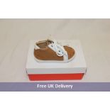 Two Pairs of Shoo Pom Bouba Zip Box Boys' Trainers, Camel/White, Size 22