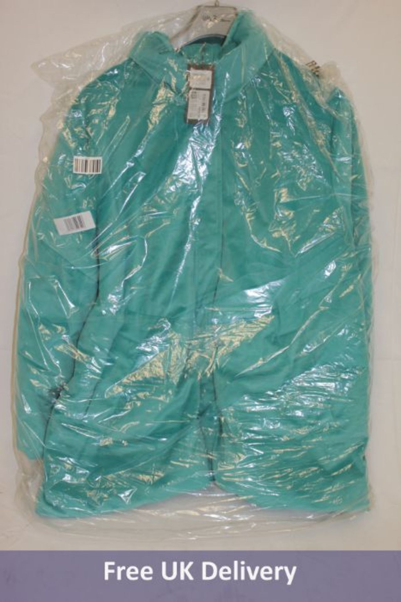 Ulla Popken Stunning Velvet Quilted Jacket Caribbean, Caribbean Green, Size 56/58