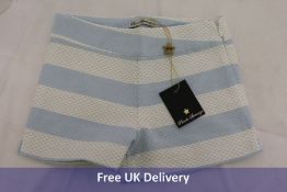 Seven Pairs of Piccola Speranza Boys Shorts, Blue/White to Include 1x each of 2, 3, 4, 5, 6, 8 and 1
