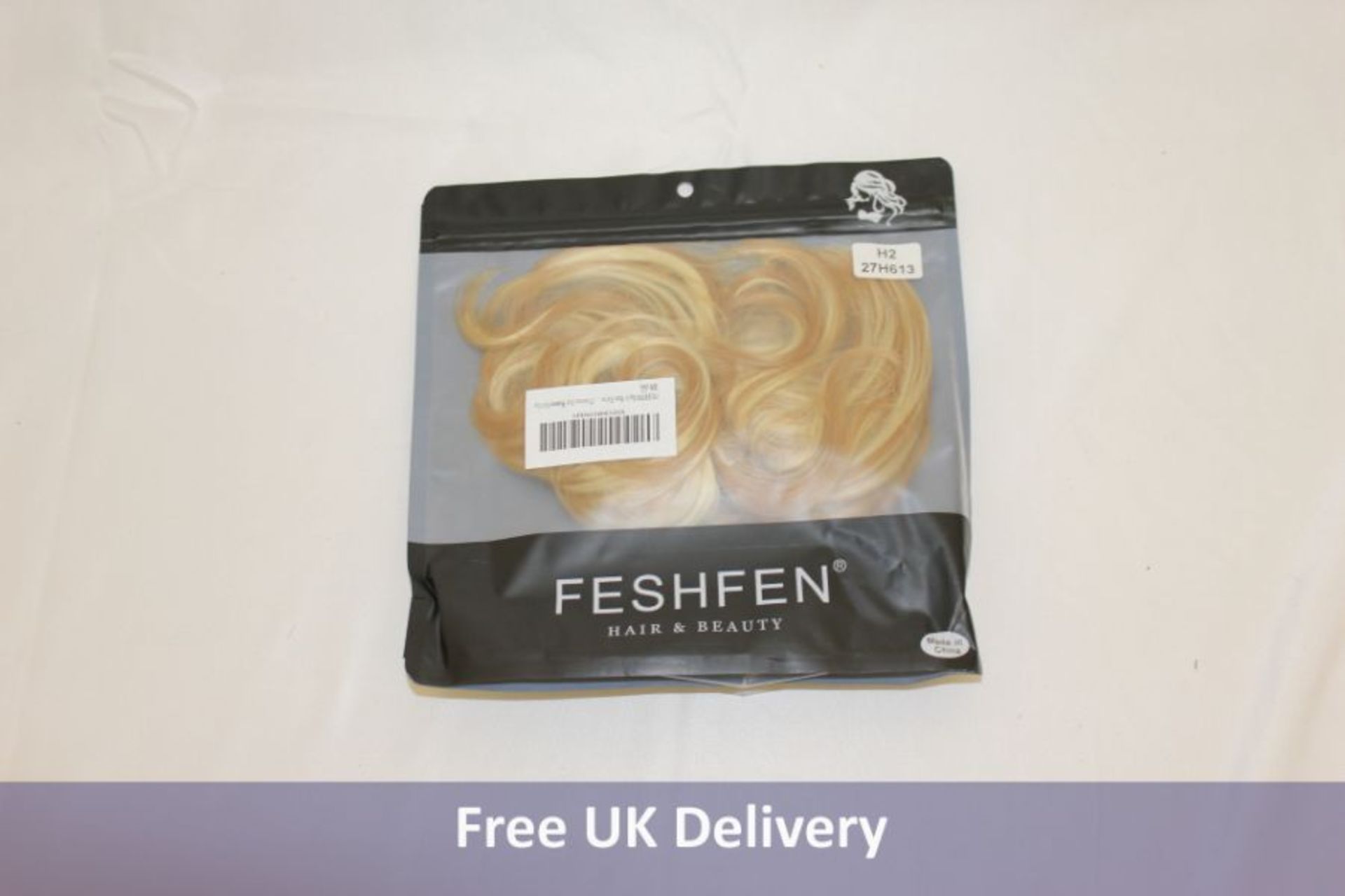 Twenty Feshfen Hair Bun Extension Scrunchies, Strawberry Blonde and Bleach Blonde