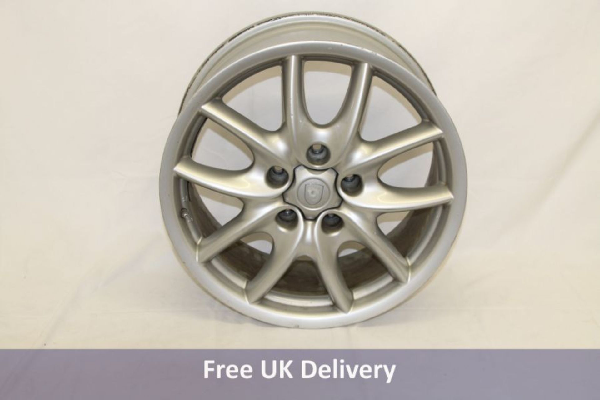 Genuine Porsche Cayenne 958 5 Twin Spoke 18″ Inch Alloy Wheel with Silver Finish 7P5.601.25.AB. Used