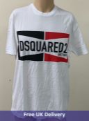 Dsquared2 Men's T-Shirt, White, Size XL