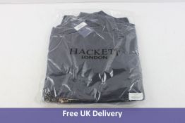Hackett Men's Wool/Cashmere Mix Half Zip Jumper, Navy, Size M