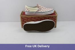 Vans Women's Classic Slip On Trainers, Purple and White, UK 5