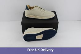 Clae Los Angeles Men's Low Top Trainers, Triple White Leather, UK 7