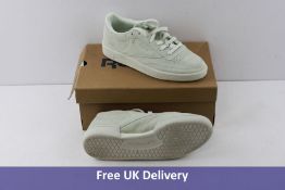 Reebok Women's Classic Club C Suede Trainers, Opal White, UK 4. Box damaged