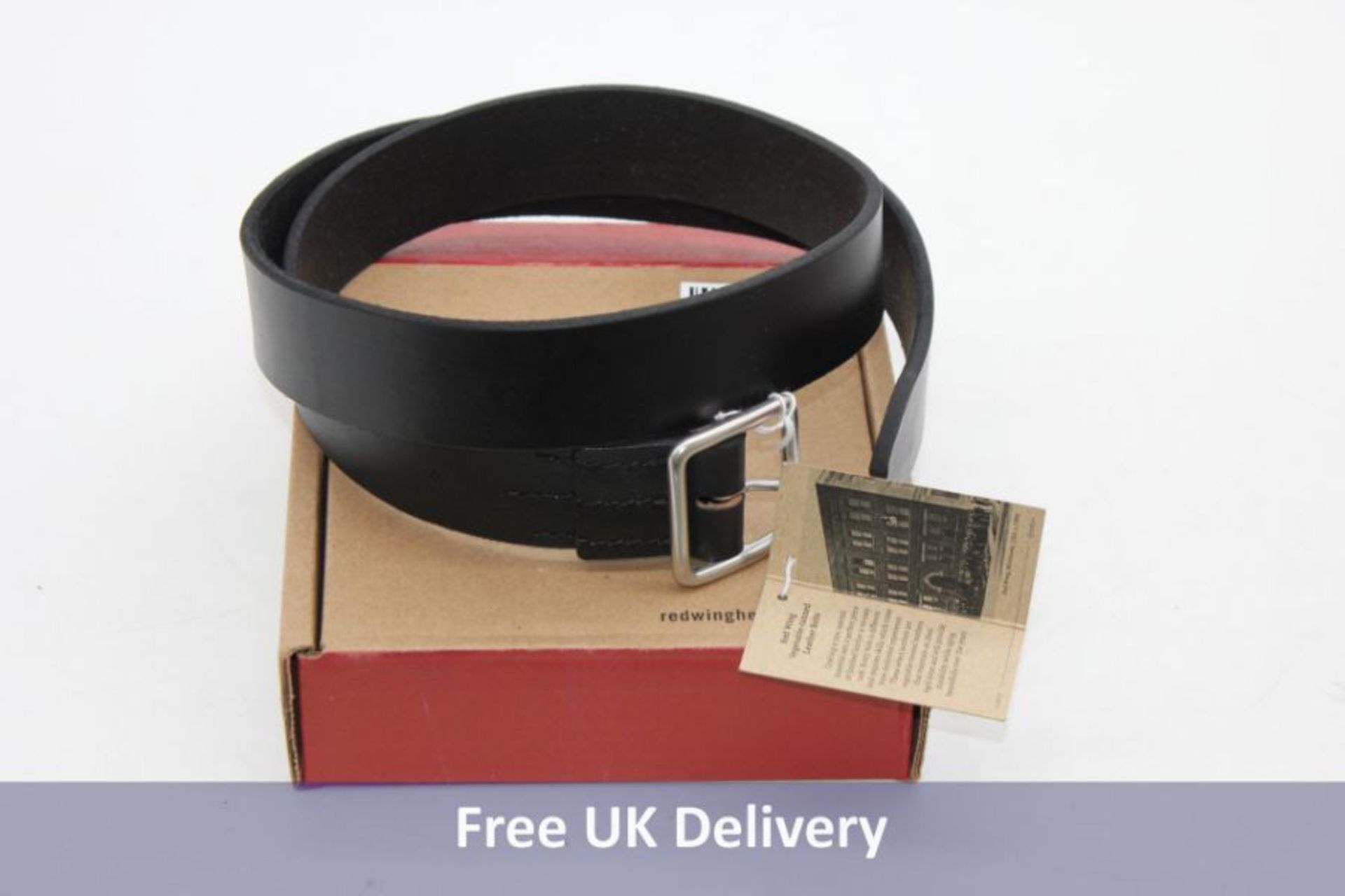 Four Red Wing 96564 Heritage Leather Belt to include 2x Tan 38 and 2x Amber 34