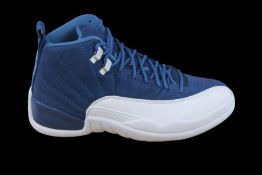 Nike Unisex Air Jordan 12 Retro Trainers, Indigo, UK 6